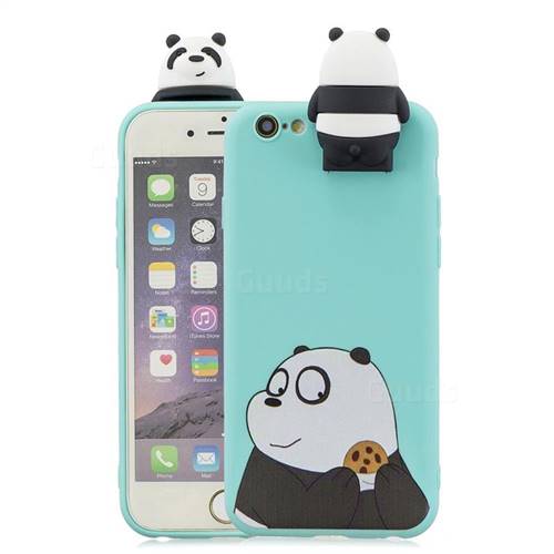 Striped Bear Soft 3D Climbing Doll Stand Soft Case for iPhone 6s Plus / 6 Plus 6P(5.5 inch)