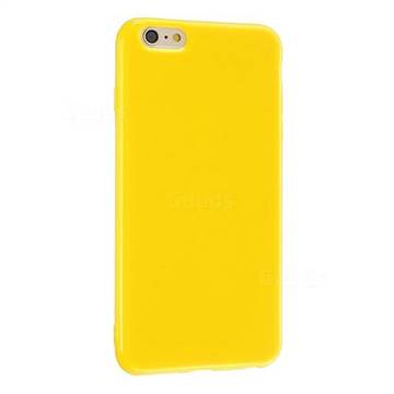2mm Candy Soft Silicone Phone Case Cover for iPhone 6s Plus / 6 Plus 6P(5.5 inch) - Yellow