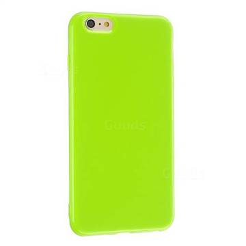 2mm Candy Soft Silicone Phone Case Cover for iPhone 6s Plus / 6 Plus 6P(5.5 inch) - Bright Green