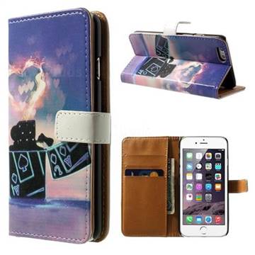 Poker Lighter Leather Wallet Case for iPhone 6 Plus (5.5 inch)