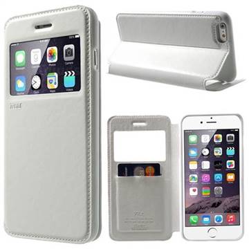 Roar Korea Noble View Leather Flip Cover for iPhone 6 Plus (5.5 inch) - White