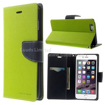 Mercury Goospery Fancy Diary Leather Case for iPhone 6 Plus (5.5 inch) - Green