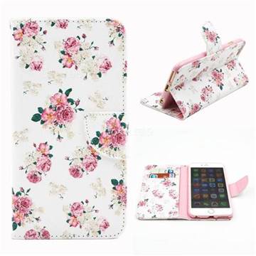 Eastern Roses Leather Wallet Case for iPhone 6 Plus (5.5 inch)