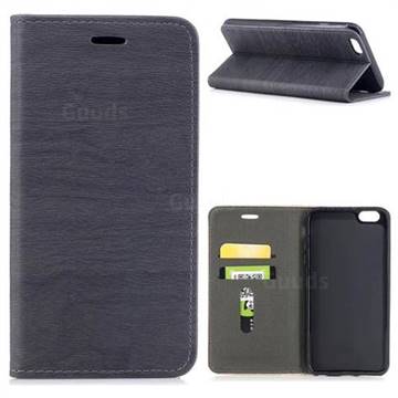 Tree Bark Pattern Automatic suction Leather Wallet Case for iPhone 6s Plus / 6 Plus 6P(5.5 inch) - Gray