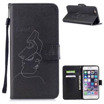 Kiss Streak PU Leather Wallet Case for iPhone 6s Plus / 6 Plus 6P(5.5 inch)