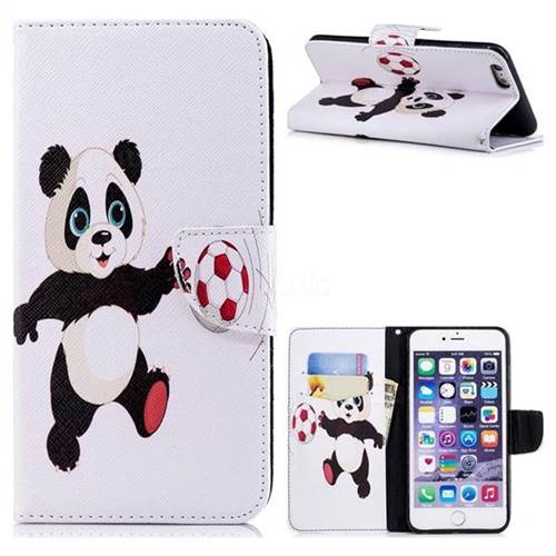 Football Panda Leather Wallet Case for iPhone 6s Plus / 6 Plus 6P(5.5 inch)