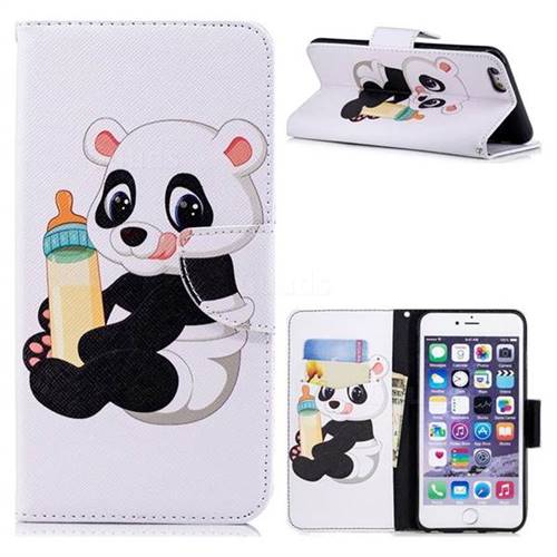 Baby Panda Leather Wallet Case for iPhone 6s Plus / 6 Plus 6P(5.5 inch)