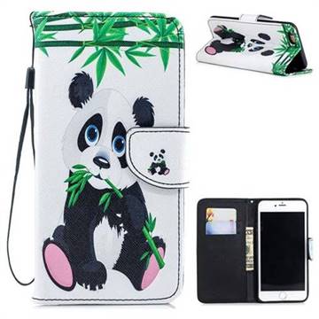 Panda PU Leather Wallet Phone Case for iPhone 6s Plus / 6 Plus 6P(5.5 inch)