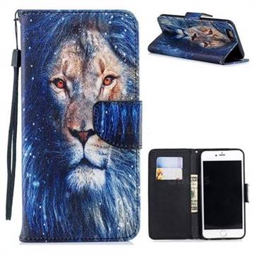 Lion PU Leather Wallet Phone Case for iPhone 6s Plus / 6 Plus 6P(5.5 inch)