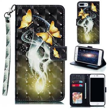 Dream Butterfly 3D Painted Leather Phone Wallet Case for iPhone 6s Plus / 6 Plus 6P(5.5 inch)
