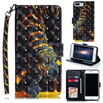 Tiger Totem 3D Painted Leather Phone Wallet Case for iPhone 6s Plus / 6 Plus 6P(5.5 inch)