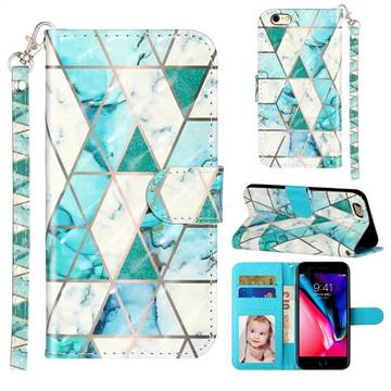 Stitching Marble 3D Leather Phone Holster Wallet Case for iPhone 6s Plus / 6 Plus 6P(5.5 inch)