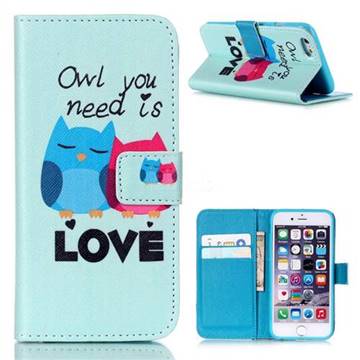 Owl Lover Leather Wallet Case for iPhone 6s (4.7 inch)