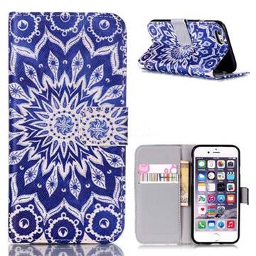 Mandala Flower Leather Wallet Case for iPhone 6s (4.7 inch)