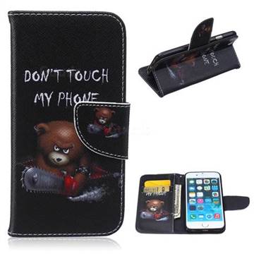 Chainsaw Bear Leather Wallet Case for iPhone 6s (4.7 inch)