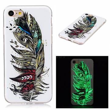 Feather Tribe Noctilucent Soft TPU Back Cover for iPhone 8 / 7 8G 7G (4.7 inch)