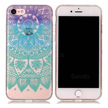 Mandala Wind Chimes Super Clear Soft TPU Back Cover for iPhone 8 / 7 8G 7G(4.7 inch)