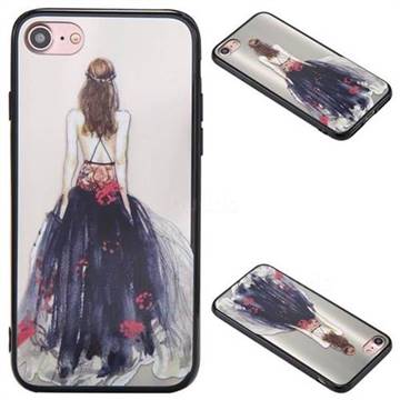 Watercolor Goddess Korean Brushed Mirror 2 in 1 Back Cover for iPhone 8 / 7 8G 7G(4.7 inch)