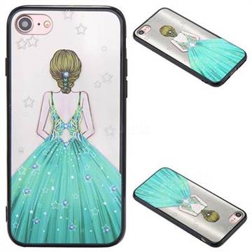 Star Goddess Korean Brushed Mirror 2 in 1 Back Cover for iPhone 8 / 7 8G 7G(4.7 inch)