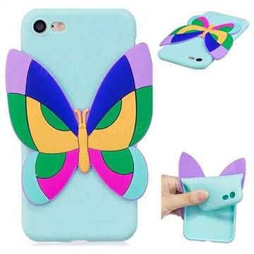 Rainbow Butterfly Soft 3D Silicone Case for iPhone 8 / 7 (4.7 inch)