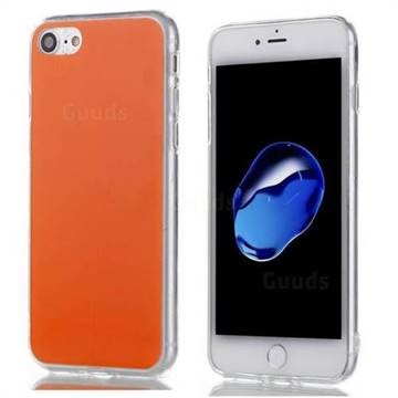 Double Film Candy Soft TPU Back Cover for iPhone 8 / 7 (4.7 inch) - Orange