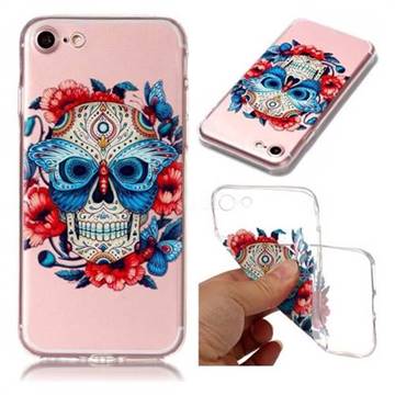 Butterfly Skull Super Clear Soft TPU Back Cover for iPhone 8 / 7 (4.7 inch)