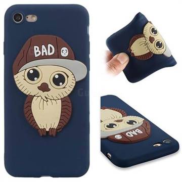 Bad Boy Owl Soft 3D Silicone Case for iPhone 8 / 7 (4.7 inch) - Navy