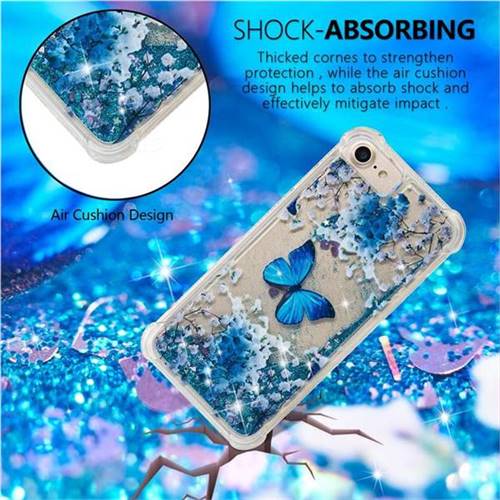 Flower Butterfly Dynamic Liquid Glitter Sand Quicksand Star Tpu Case For Iphone Inch