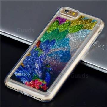 Phoenix Glassy Glitter Quicksand Dynamic Liquid Soft Phone Case for iPhone 8 / 7 (4.7 inch)