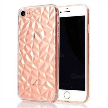 Diamond Pattern Shining Soft TPU Phone Back Cover for iPhone 8 / 7 (4.7 inch) - Transparent