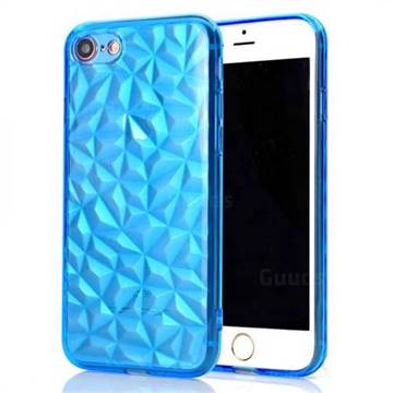 Diamond Pattern Shining Soft TPU Phone Back Cover for iPhone 8 / 7 (4.7 inch) - Blue