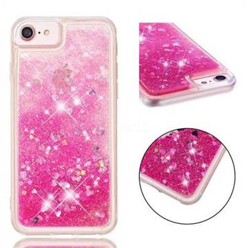Dynamic Liquid Glitter Quicksand Sequins TPU Phone Case for iPhone 8 / 7 (4.7 inch) - Rose