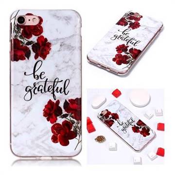 Rose Soft TPU Marble Pattern Phone Case for iPhone 8 / 7 (4.7 inch)