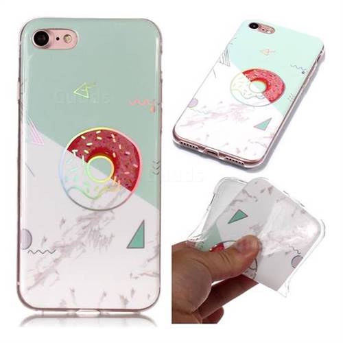 Donuts Marble Pattern Bright Color Laser Soft TPU Case for iPhone 8 / 7 (4.7 inch)