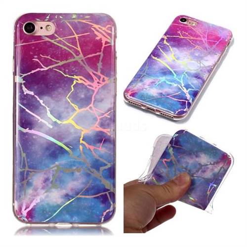 Dream Sky Marble Pattern Bright Color Laser Soft TPU Case for iPhone 8 / 7 (4.7 inch)