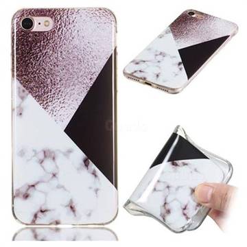 Black white Grey Soft TPU Marble Pattern Phone Case for iPhone 8 / 7 (4.7 inch)