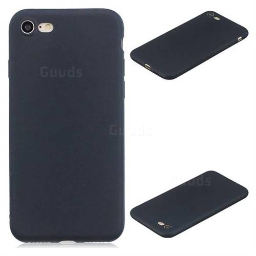 Candy Soft Silicone Protective Phone Case for iPhone 8 / 7 (4.7 inch) - Black
