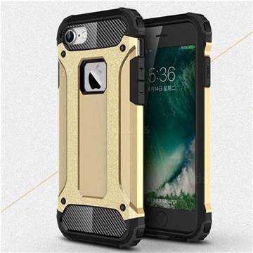 King Kong Armor Premium Shockproof Dual Layer Rugged Hard Cover for iPhone 8 / 7 (4.7 inch) - Champagne Gold