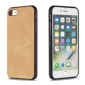 Canvas Cloth Coated Soft Phone Cover for iPhone 8 / 7 (4.7 inch) - Brown