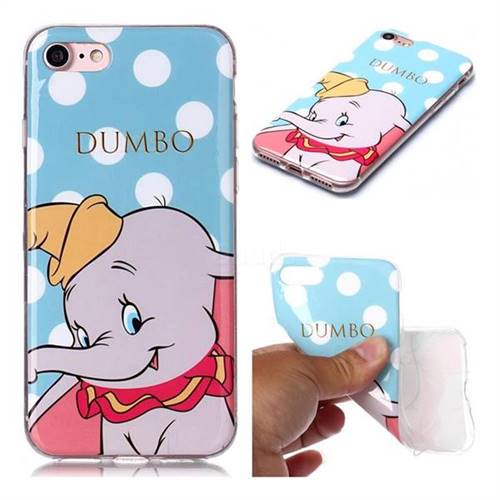 Dumbo Elephant Soft TPU Cell Phone Back Cover for iPhone 8 / 7 (4.7 inch)