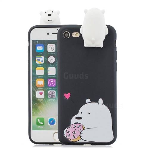 Big White Bear Soft 3D Climbing Doll Stand Soft Case for iPhone 8 / 7 (4.7 inch)