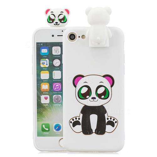 Panda Soft 3D Climbing Doll Stand Soft Case for iPhone 8 / 7 (4.7 inch)