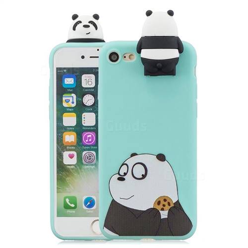 Striped Bear Soft 3D Climbing Doll Stand Soft Case for iPhone 8 / 7 (4.7 inch)