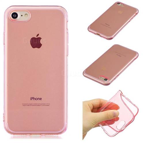 Transparent Jelly Mobile Phone Case for iPhone 8 / 7 (4.7 inch) - Pink