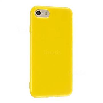 2mm Candy Soft Silicone Phone Case Cover for iPhone 8 / 7 (4.7 inch) - Yellow