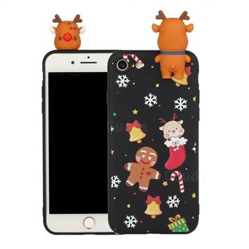 Gift Snow Christmas Xmax Soft 3D Doll Silicone Case for iPhone 8 / 7 (4.7 inch)