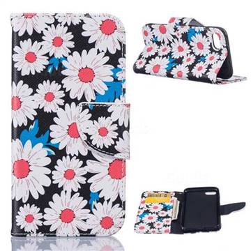 Chrysanthemum Leather Wallet Case for iPhone 8 / 7 8G 7G (4.7 inch)