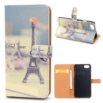 Eiffel Tower Leather Wallet Case for iPhone 8 / 7 8G 7G (4.7 inch)