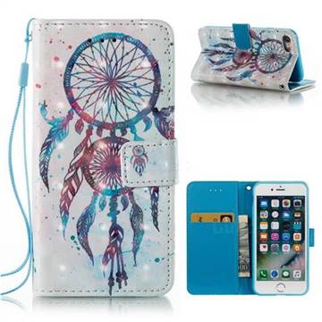 ColorDrops Wind Chimes 3D Painted Leather Wallet Case for iPhone 8 / 7 8G 7G(4.7 inch)