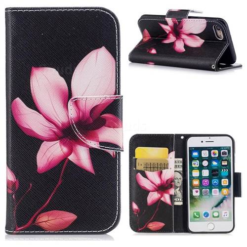 Lotus Flower Leather Wallet Case for iPhone 8 / 7 8G 7G(4.7 inch)